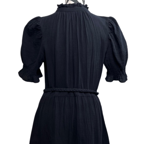 GAP 100% Cotton Gauze Belted Breathable Sz S Tall Button-Down Front Dress - Picture 4 of 12